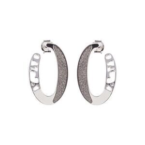 Boccadamo ECLETTICA Rhodium Plated Lobe Earrings